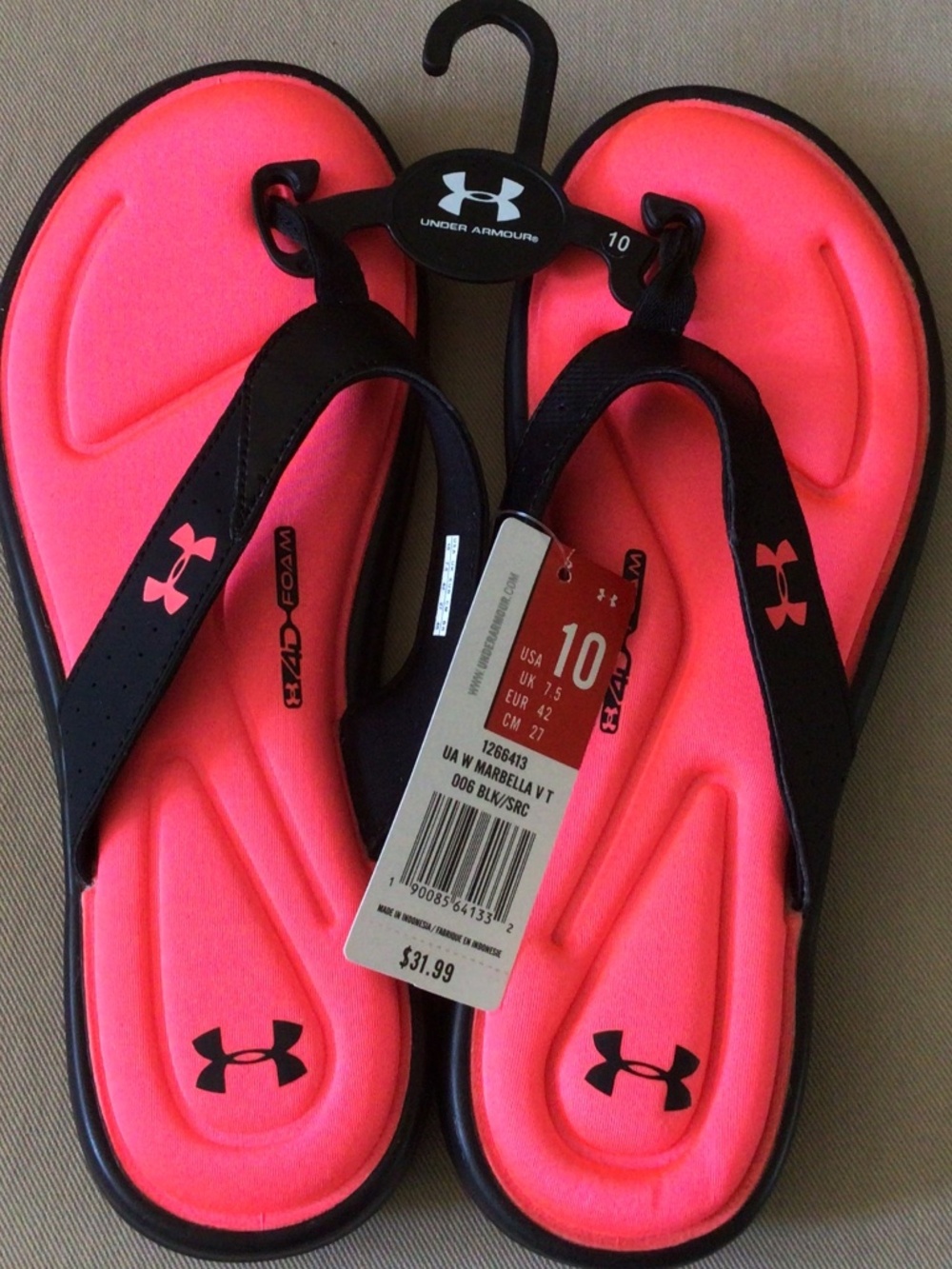 Under Armour Women’s Marbella Sandals NWT